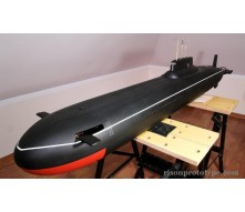 Submarine model for military museum