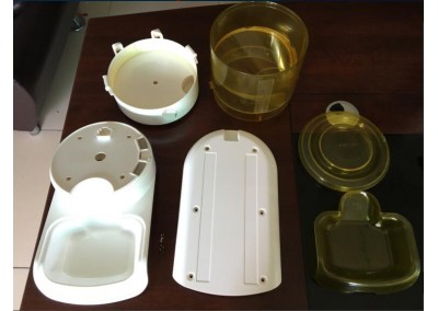 CNC machined plastic prototype for smart pet feeder CNC machined plastic prototype for smart pet feeder