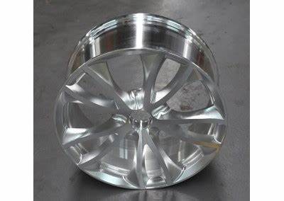 CNC machinined AL 6061 car wheel hub prototype with various finish