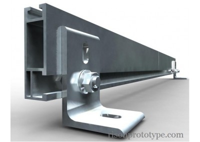 extruding aluminium bracket prototype