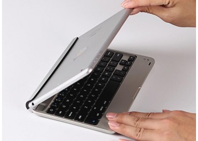 CNC machined Aluminum 6061-T6 protective case and keyboard for iPAD