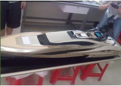 CNC machined cruise ship model for show or collecting