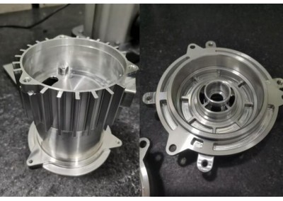 CNC machined motor housing