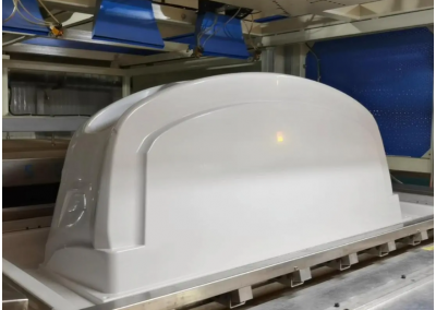 Vacuum forming large shell for medical/amusement equipment